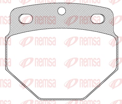 Kit de plaquettes de frein, frein à disque REMSA JCA 615.00