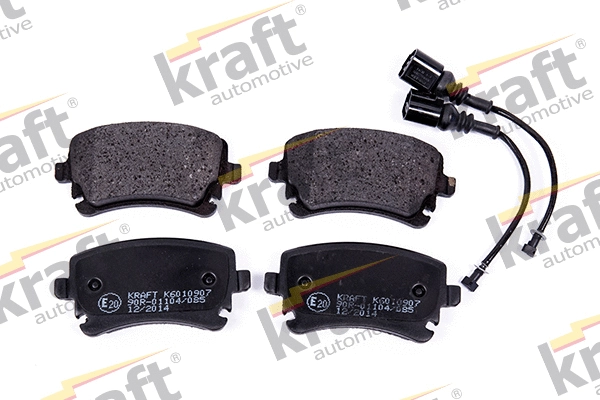 Kit de plaquettes de frein, frein à disque KRAFT AUTOMOTIVE 6010907