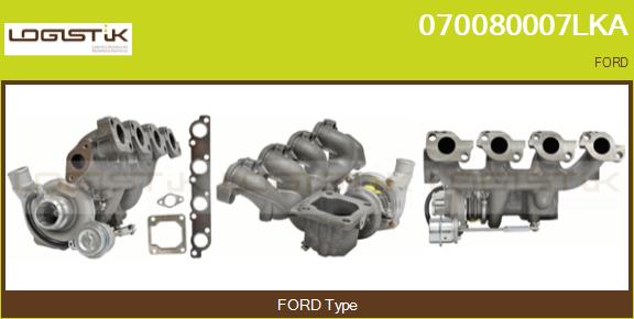 Turbocompresseur, suralimentation LGK 070080007LKA