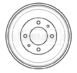 Tambour de frein BORG & BECK BBR7009