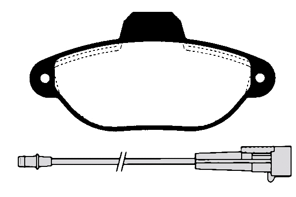 Kit de plaquettes de frein, frein à disque RAICAM RA.0446.0
