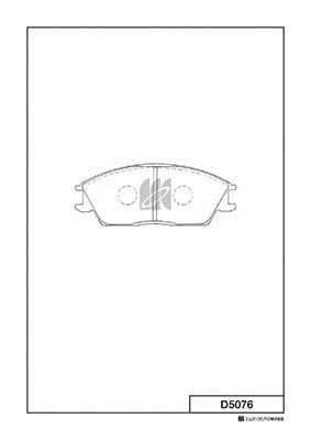 Kit de plaquettes de frein, frein à disque MK Kashiyama D5076