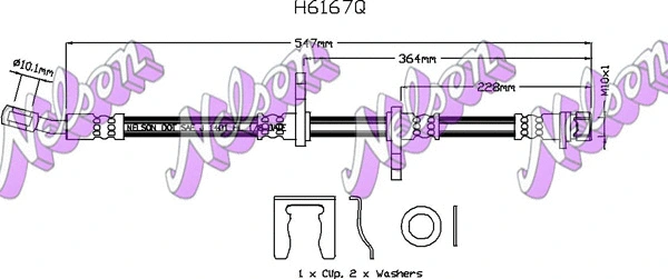 Flexible de frein KAWE H6167Q