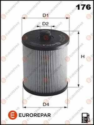 Filtre à carburant EUROREPAR 1643627680