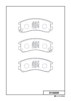 Kit de plaquettes de frein, frein à disque MK Kashiyama D1066M