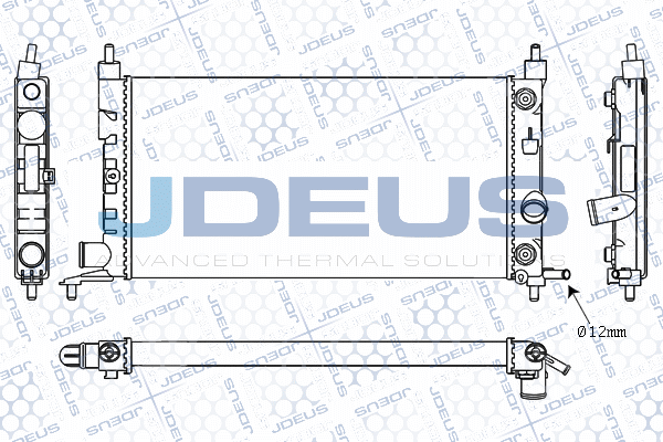 Radiateur, refroidissement du moteur JDEUS M-020013A