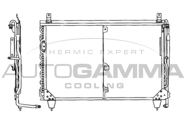 Condenseur, climatisation AUTOGAMMA 101704