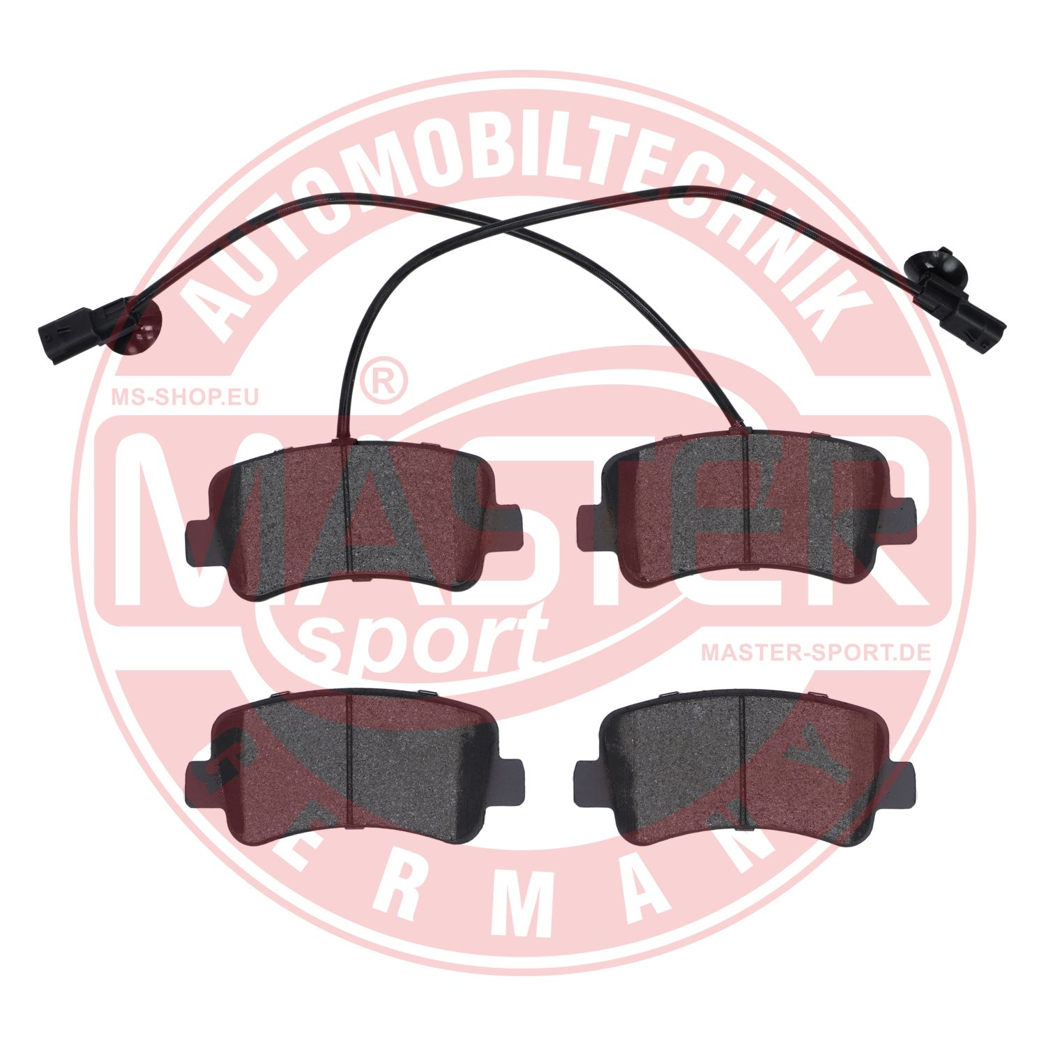 Kit de plaquettes de frein, frein à disque MASTER-SPORT GERMANY 13046048582T-SET-MS