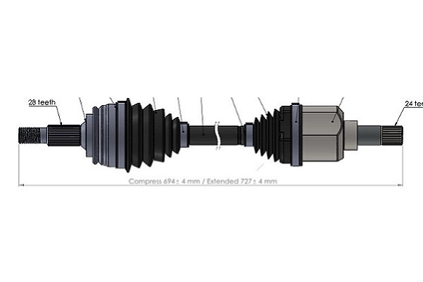 Arbre de transmission SERCORE 221810
