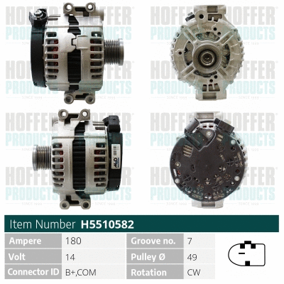 Alternateur HOFFER H5510582