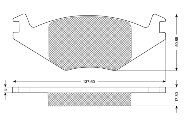 Kit de plaquettes de frein, frein à disque PROCODIS FRANCE PF1015