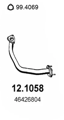 Tuyau d'échappement ASSO 12.1058
