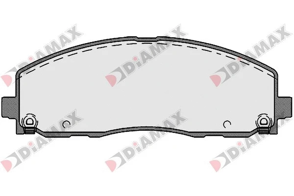 Kit de plaquettes de frein, frein à disque DIAMAX N09664