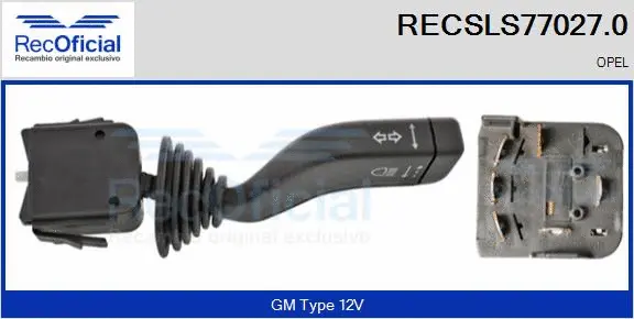 Commutateur de colonne de direction RECOFICIAL RECSLS77027.0