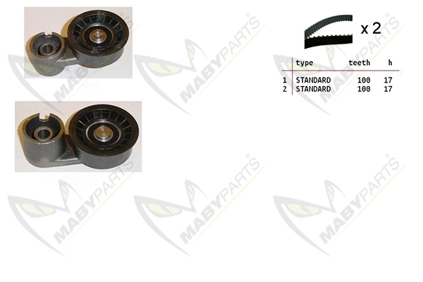 Kit de courroie crantée MABYPARTS OBK010151