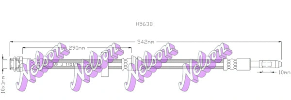 Flexible de frein BROVEX-NELSON H5638