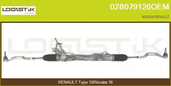 Crémaillère de direction LGK 028079126OEM