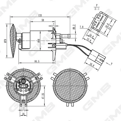 unité d'alimentation de carburant GMB GFPS-034A