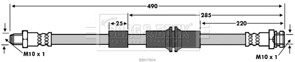 Flexible de frein BORG & BECK BBH7804
