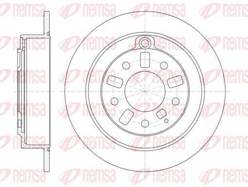 Disque de frein REMSA 6923.00