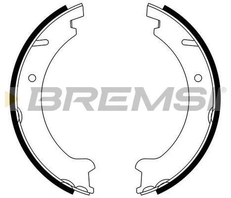Jeu de mâchoires de frein, frein de stationnement BREMSI GF0606