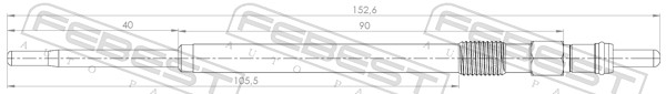 Bougie de préchauffage FEBEST 25642-001