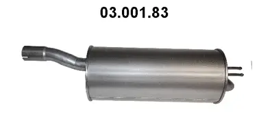 Silencieux arrière EBERSPÄCHER 03.001.83