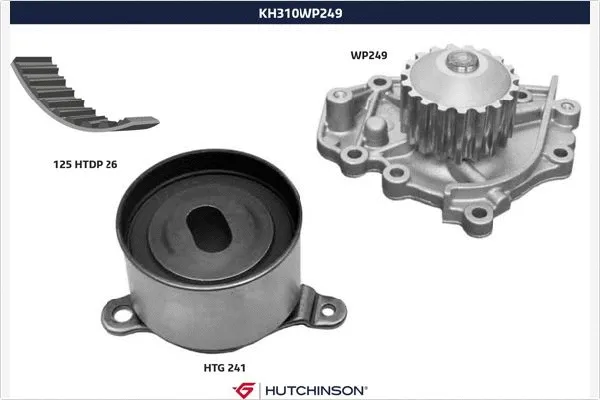 Pompe à eau + kit de courroie crantée HUTCHINSON KH 310WP249