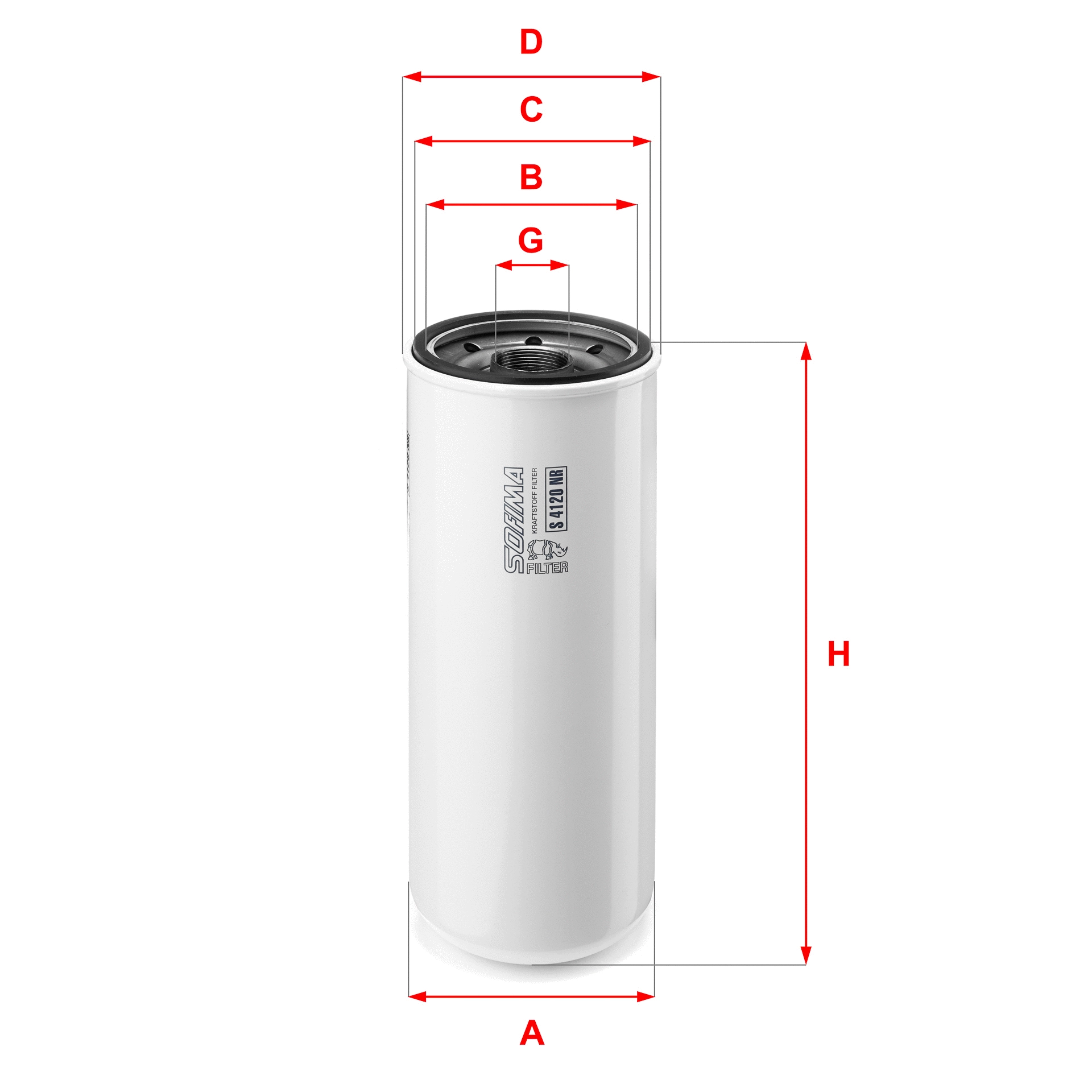 Filtre à carburant SOFIMA S 4120 NR