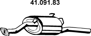 Silencieux arrière EBERSPÄCHER 41.091.83