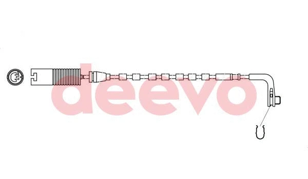 Contact d'avertissement, usure des plaquettes de frein DEEVO BW10860
