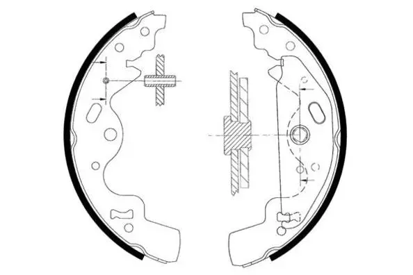 Jeu de mâchoires de frein E.T.F. 09-0604