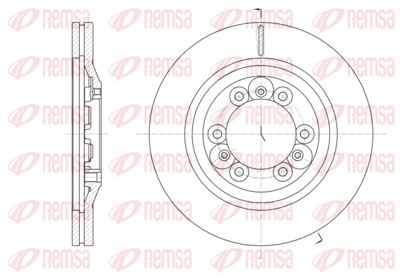 Disque de frein REMSA 61830.10