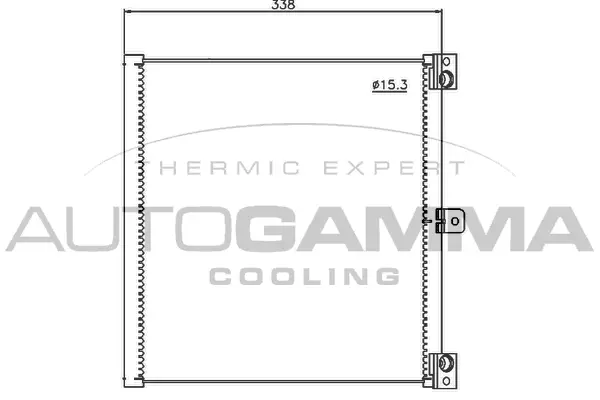 Condenseur, climatisation AUTOGAMMA 107561
