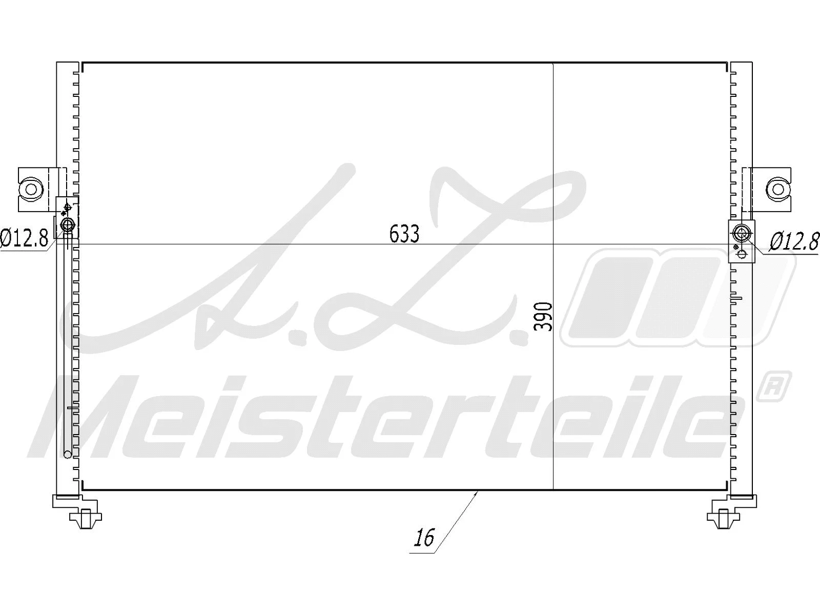 Condenseur, climatisation A.Z. Meisterteile AZMT-45-030-1106