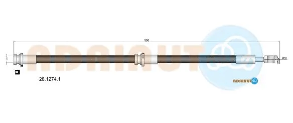 Flexible de frein ADRIAUTO 28.1274.1