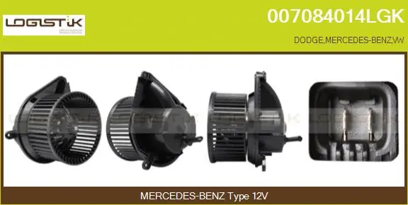 Pulseur d'air habitacle LGK 007084014LGK