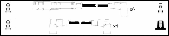 Kit de câbles d'allumage LEMARK HOES812