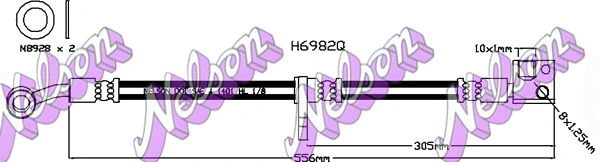 Flexible de frein KAWE H6982Q