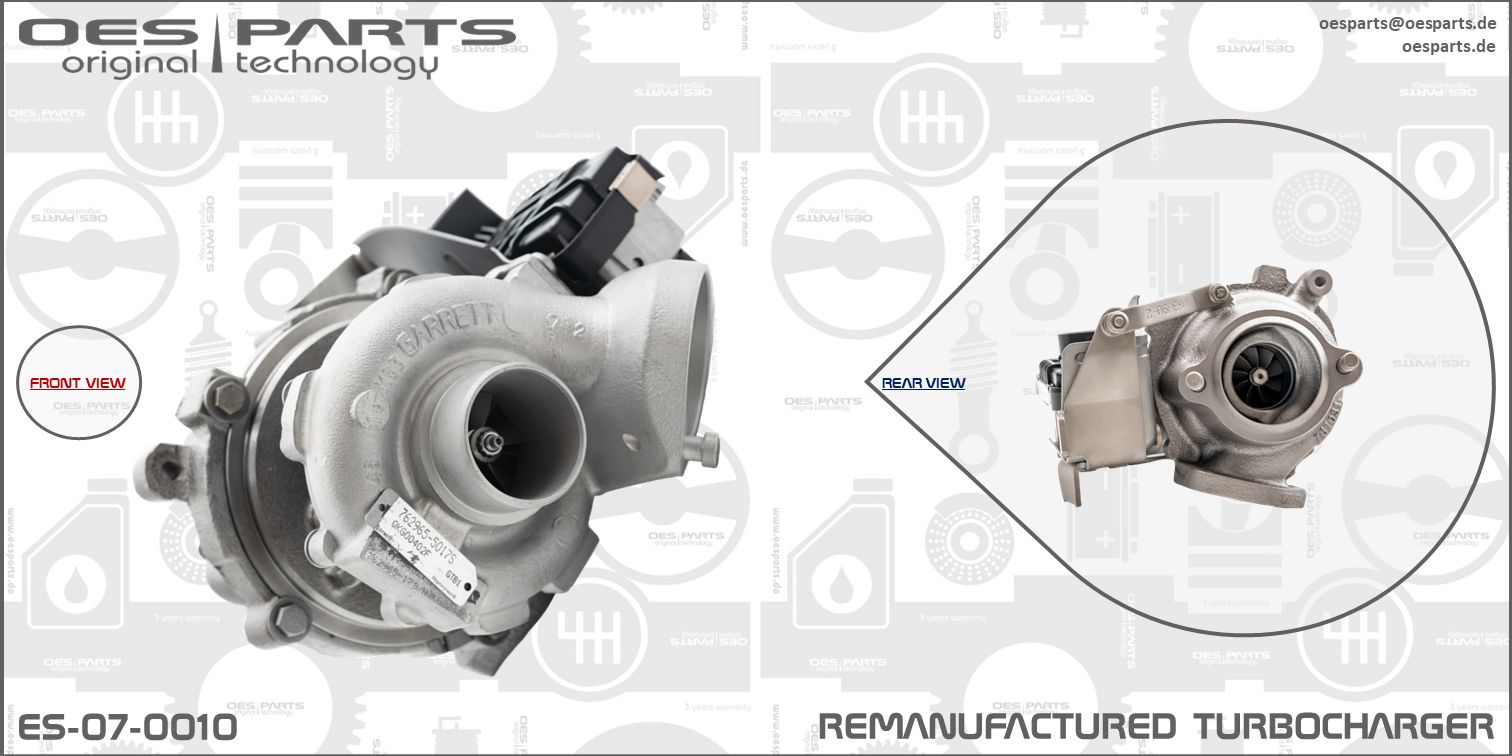 Turbocompresseur, suralimentation OES PARTS ES-07-0010