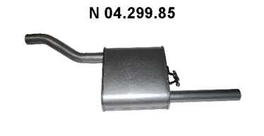 Silencieux arrière EBERSPÄCHER 04.299.85