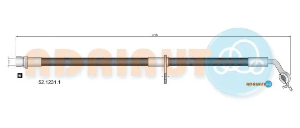 Flexible de frein ADRIAUTO 52.1231.1