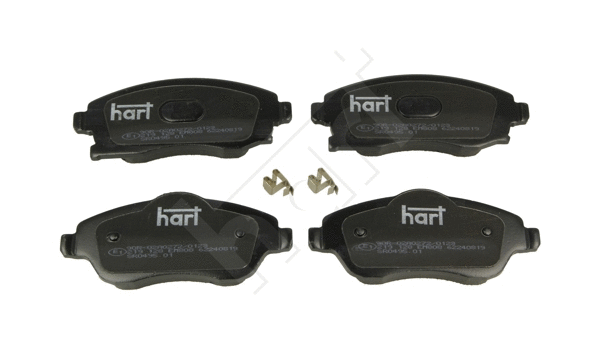 Kit de plaquettes de frein, frein à disque HART 219 128