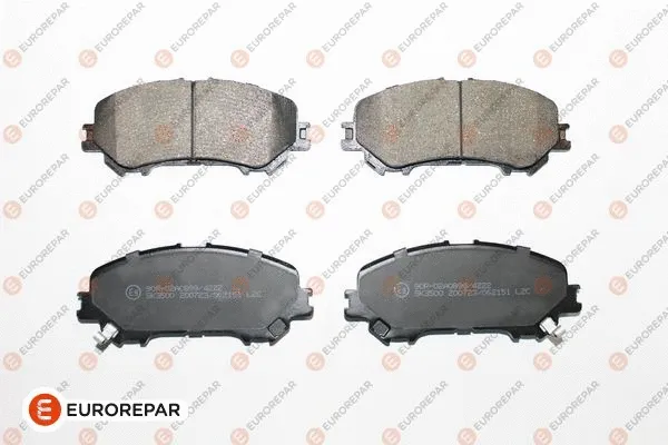 Kit de plaquettes de frein, frein à disque EUROREPAR 1681162580