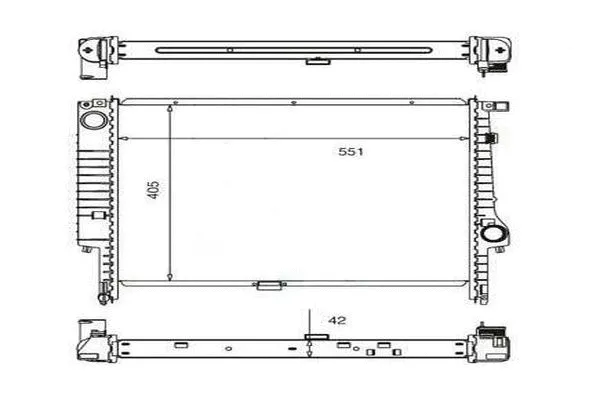 Radiateur, refroidissement du moteur ORDONEZ 2060337