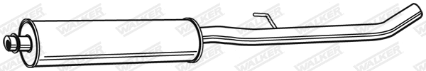 Silencieux central WALKER 22288