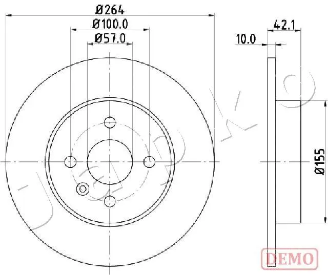 Disque de frein JAPKO 610407C