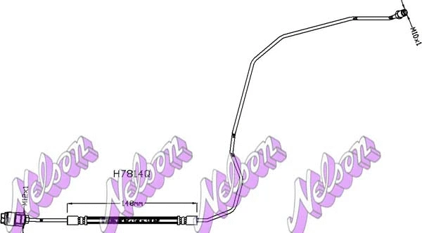 Flexible de frein BROVEX-NELSON H7814Q