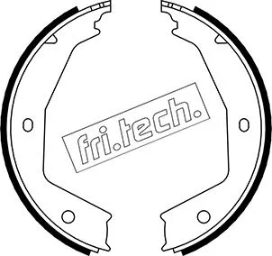 Jeu de mâchoires de frein, frein de stationnement fri.tech. 1079.194