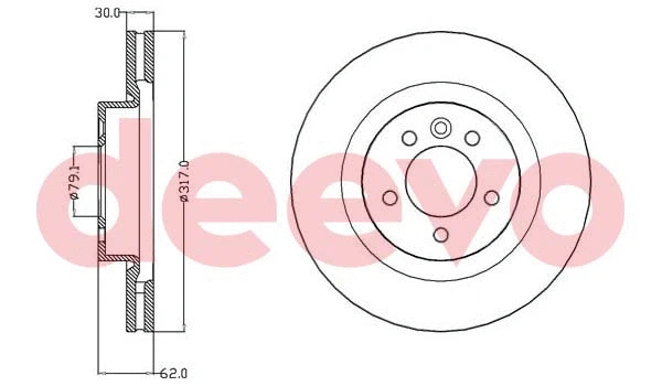 Disque de frein DEEVO BD17600